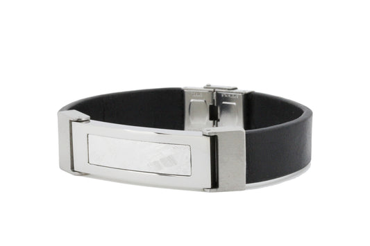 ムオニオナルスタ隕石 レザーブレスレット 幅17mm 全長21cm SSBMT-0116