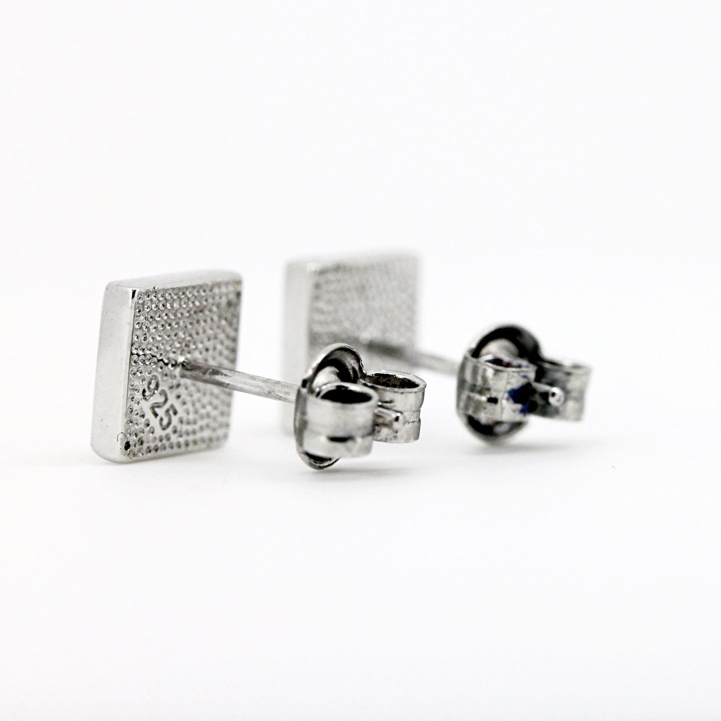 ムオニオナルスタ隕石 シルバースタッドピアス (スクエア型) 2カラー 7×7mm SEMT-523-SQ