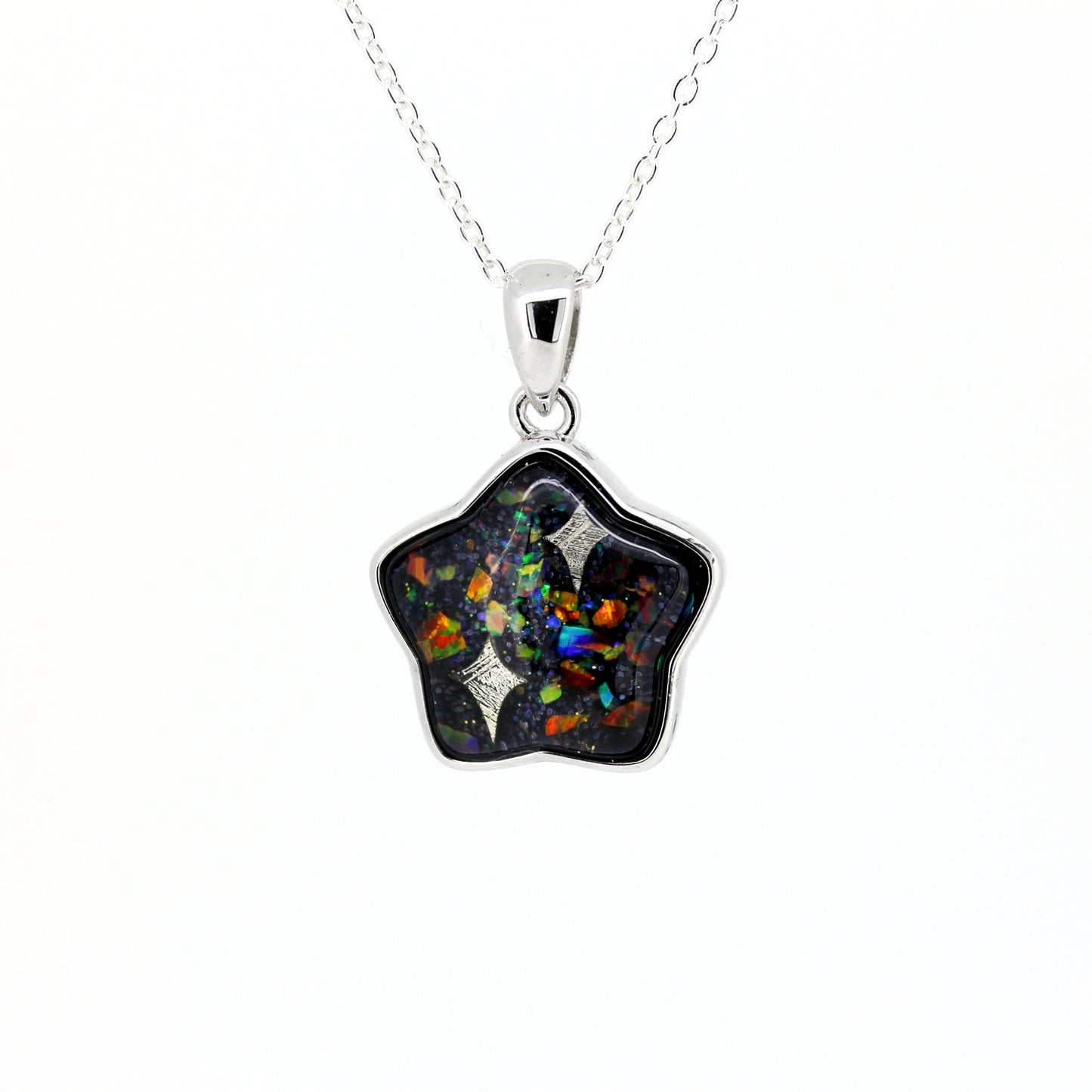 ナイトスカイメテオライト シルバーペンダント 17×24mm GOP-011