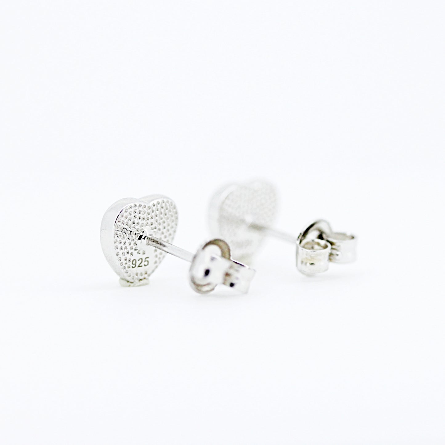 ムオニオナルスタ隕石 シルバースタッドピアス (ハート型) 2カラー 8×8mm SEMT-HEART