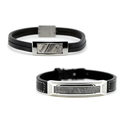 隕石×レザーを組み合わせたスタイリッシュなブレスレットが再入荷