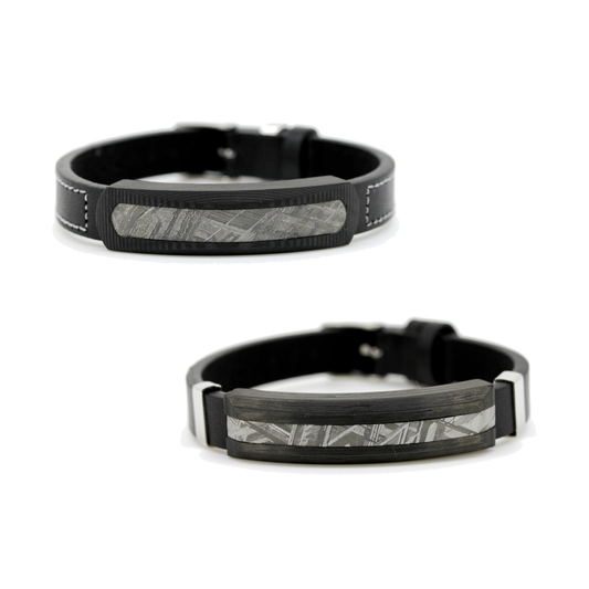 スタイリッシュな人気アイテム「ムオニオナルスタ隕石レザーブレスレット」を再入荷いたしました。